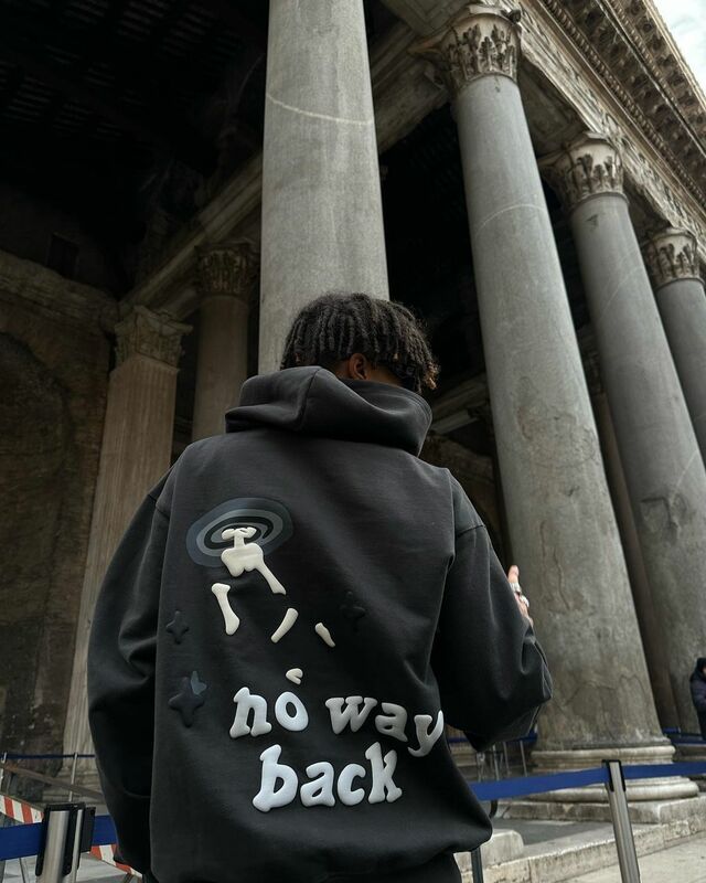 Crânio buraco preto sopro impresso hoodies forro de algodão moletom alta rua de grandes dimensões streetwear masculino topo feminino casais y2k roupas