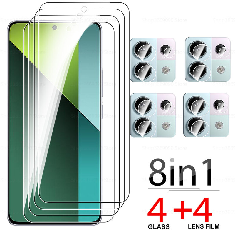 Защитное стекло 8 в 1 для Xiaomi Redmi Note13 Pro