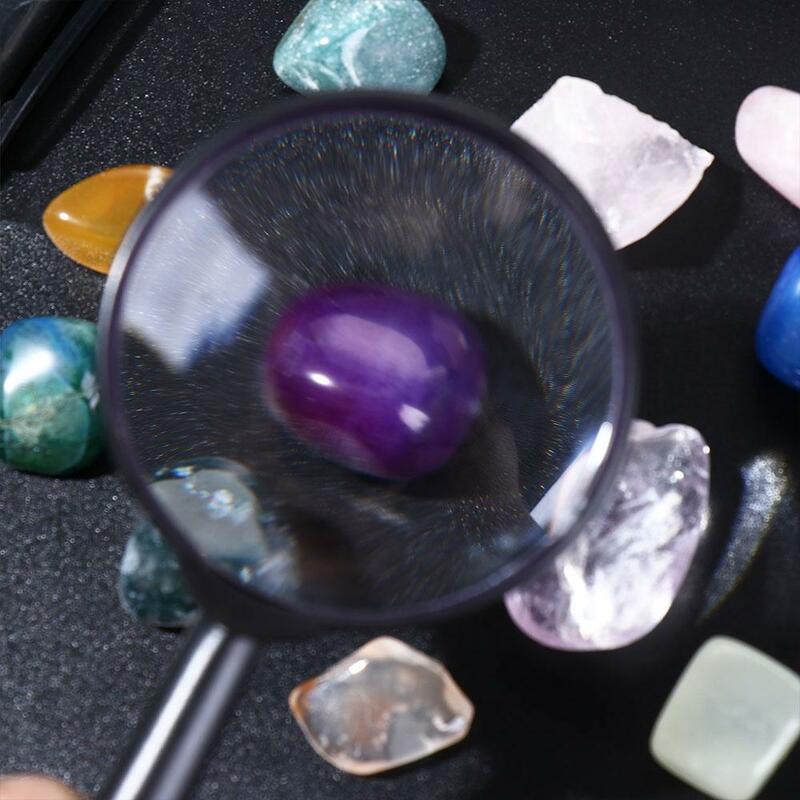 Ornements de roche de cristal de décor à la maison, spécimen de minerai, pierre d'énergie naturelle, cadeau d'anniversaire, boîte de 43 pièces, ensemble