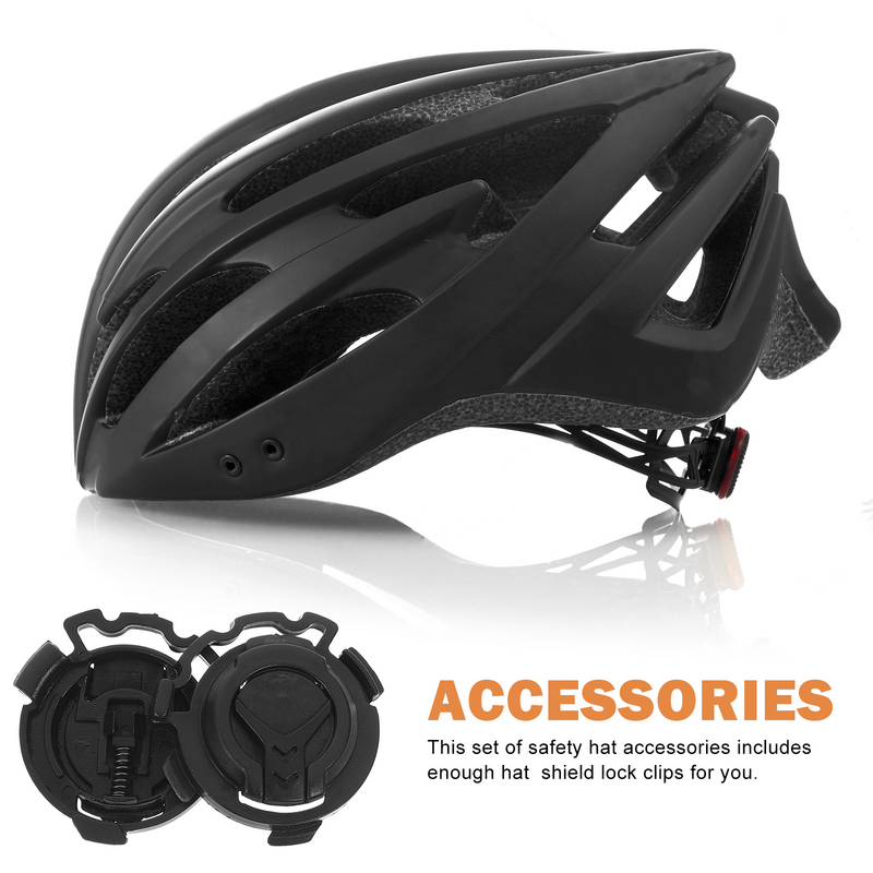 4 Pairs Motorcycle Helmets Hard Hat Accessories Visor Clip Big Hole Shield Lock Plastic Fastener