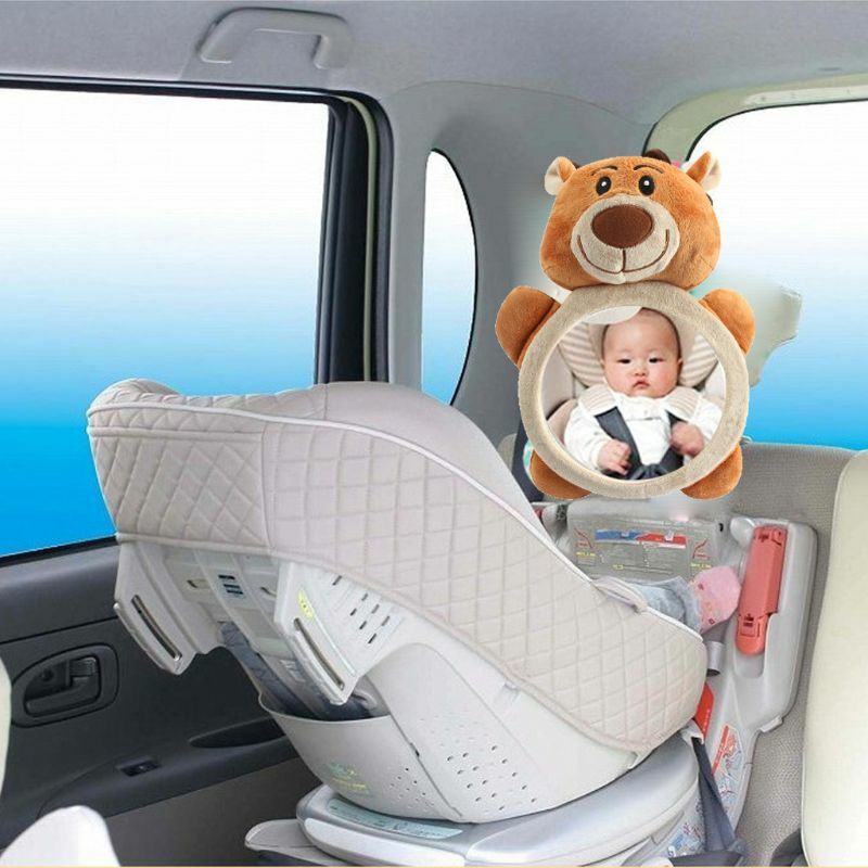 좌석 내부 보기를 위한 귀여운 곰 아기 후방 거울 어린이 Inf를 위한 뒤 안전