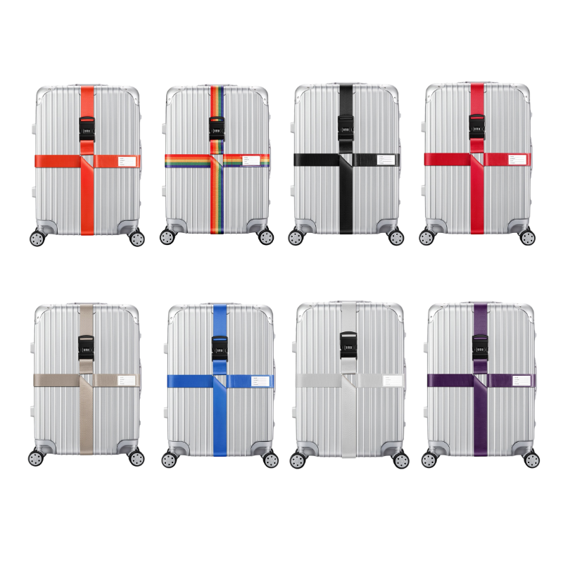 Противокражная Пряжка для багажа, перекрестный ремень, Регулируемый пароль, упаковка для багажа, ремень для багажа, багажник, ремни, сумка, аксессуары