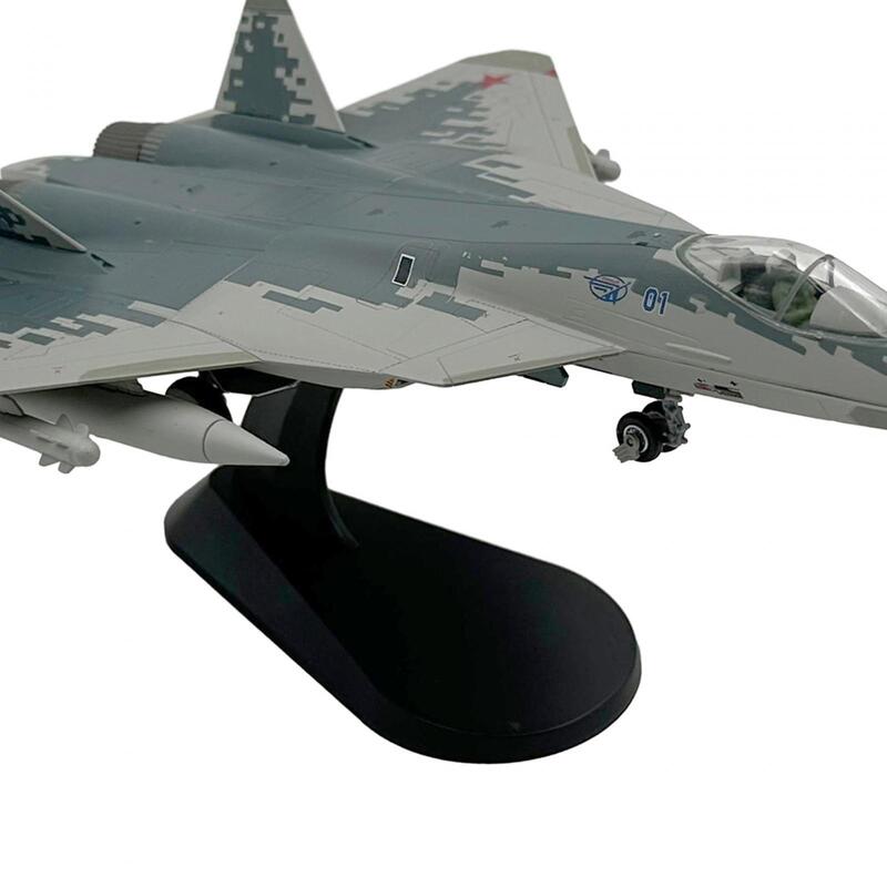 Military Airplane Model SU-57 Diecast Model for Boy Gift Collection and Gift