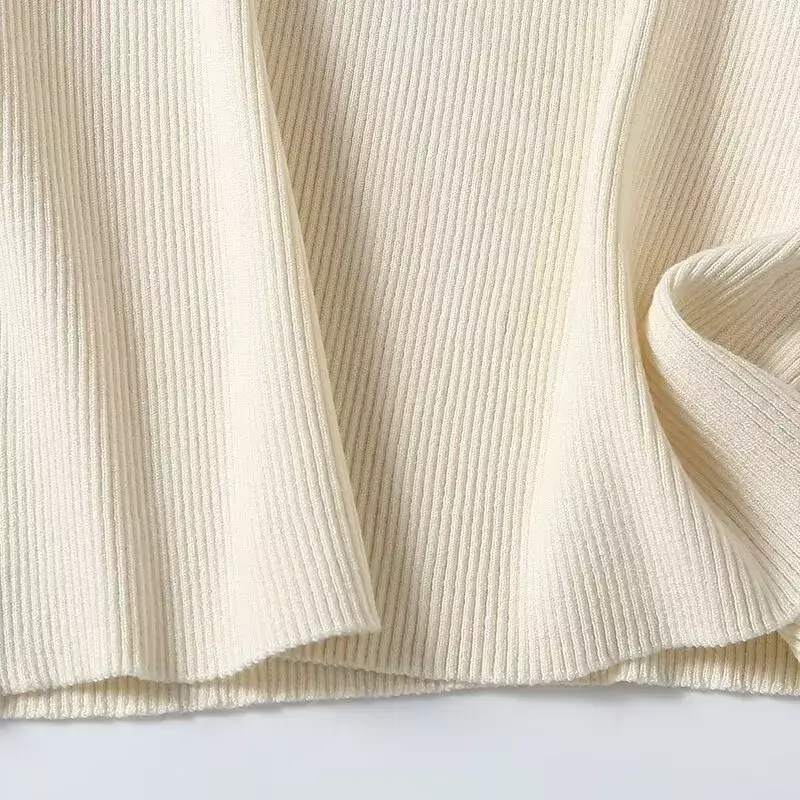여성 용수철 조커계 슬림 니트 짧은 조끼, 레트로 민소매 캐미솔, 시크한 상의, 2024 신상 패션