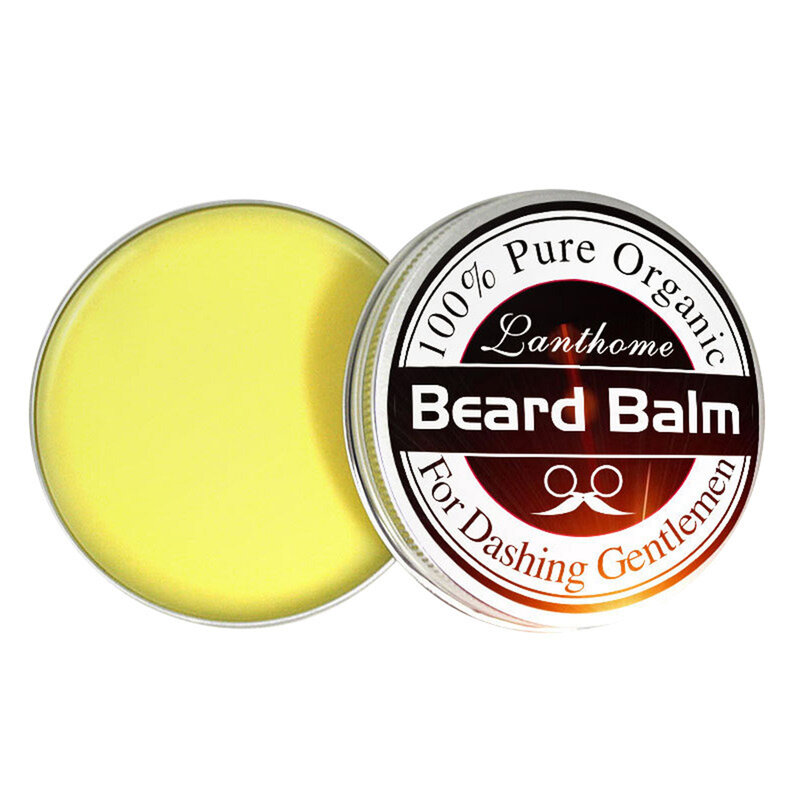 30G Man Beard Balm Conditioner ธรรมชาติ Beeswax Moisturizing Smoothing ที่มีประสิทธิภาพ Promte Beard Growth Beard Care Hair