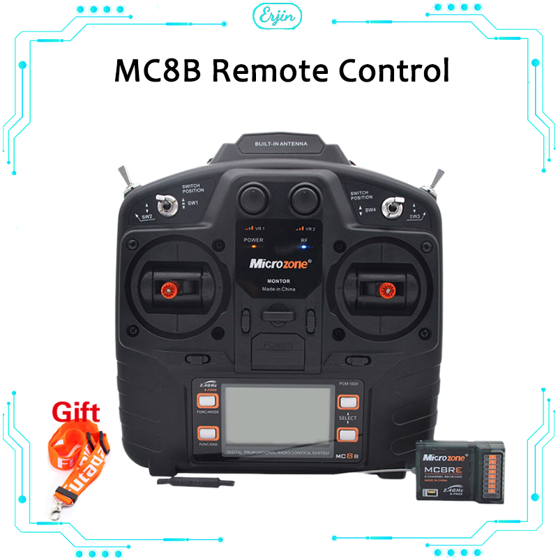 Mc8b 8 قنوات جهاز تحكم عن بعد مع جهاز استقبال ، جهاز تحكم عن بعد للطائرات ، جناح ثابت وسفينة