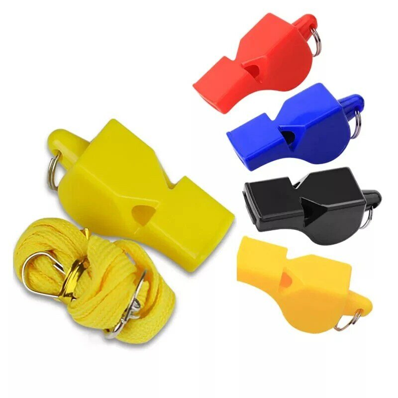 Случайный цвет футбольный Баскетбол для бега спортивных тренировок искусственный пластиковый свисток для выживания на открытом воздухе школьные игровые инструменты