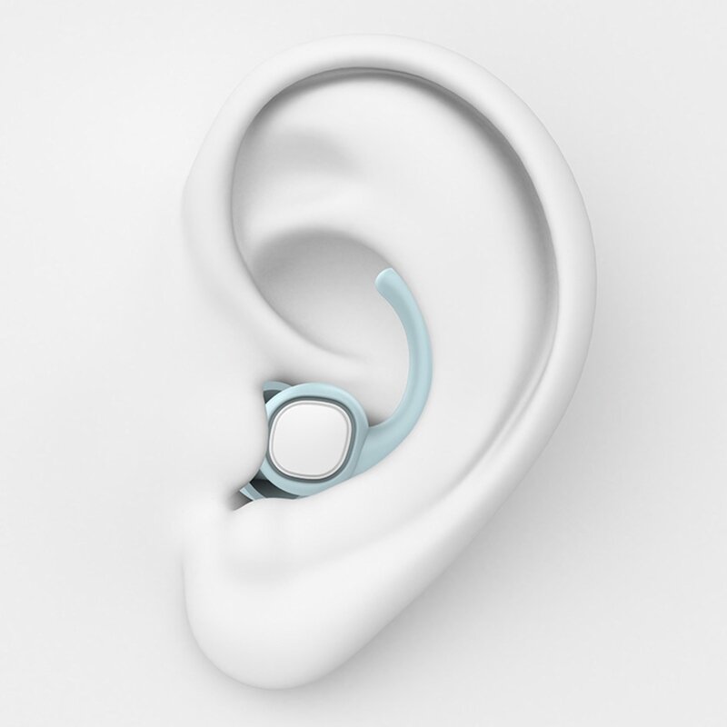 Y1UB Ciche zatyczki do uszu redukcją hałasu, super miękkie, elastyczne silikonowe zatyczki do uszu wielokrotnego użytku dla