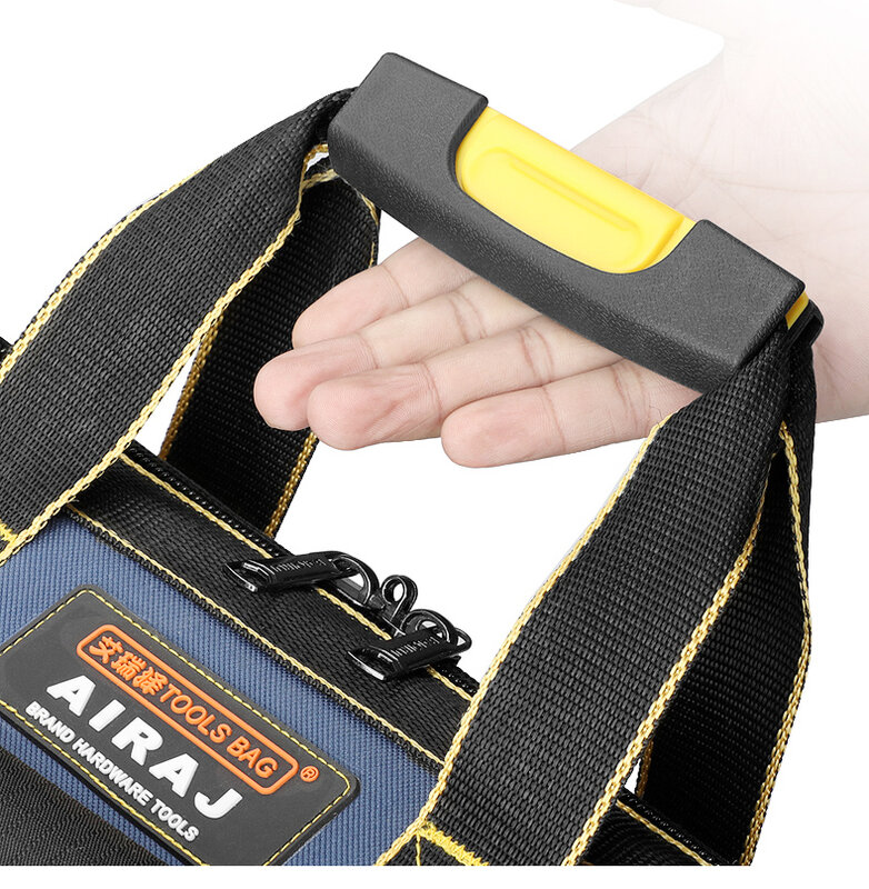 AIRAJ-대용량 다기능 도구 가방, 파우치 백, 방수 도구, 토트 보관 백, 멀티 포켓 포함