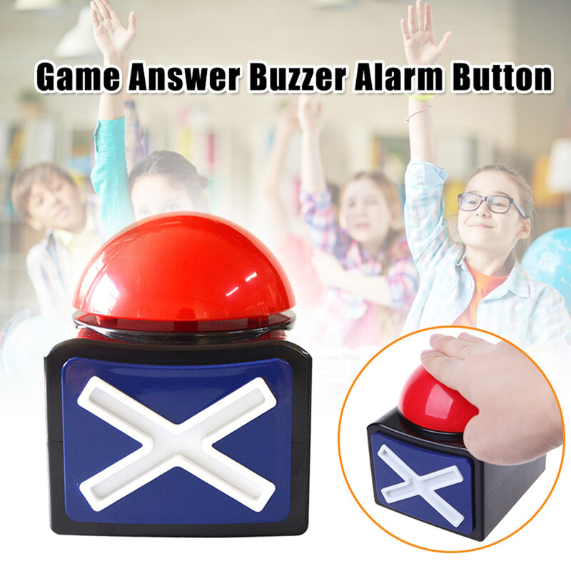 Game Toy  Buzzer Button  Show Alarm Button Box with Sound Light Game Show Party Props