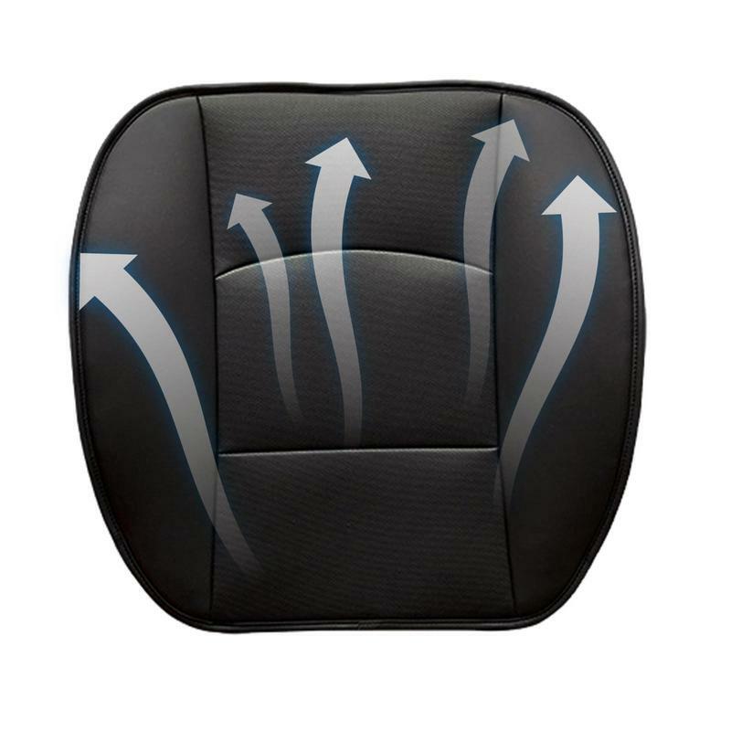 Poduszki na siedzenia samochodowe poduszka dla kierowcy ze skóry PU wygodna ochraniacz na fotel na koturnie z poduszką z kieszenią w talii