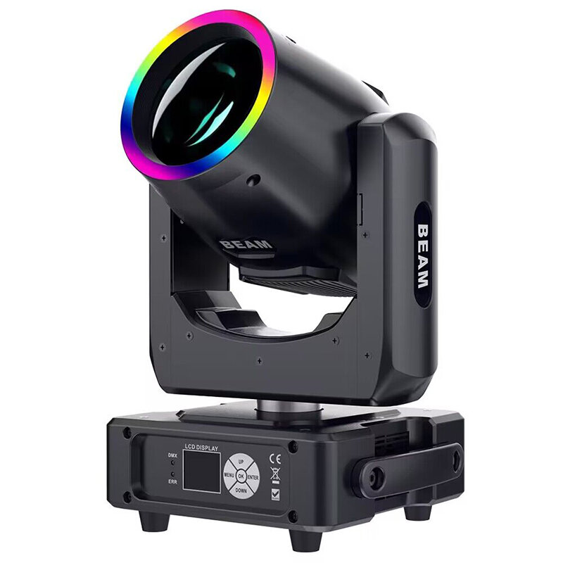 Good Effect 7R Sharpy Mini 230 Beam Moving Head Light With RGB Led Ring Update Much Brighter For Stage Club DJ Disco Party