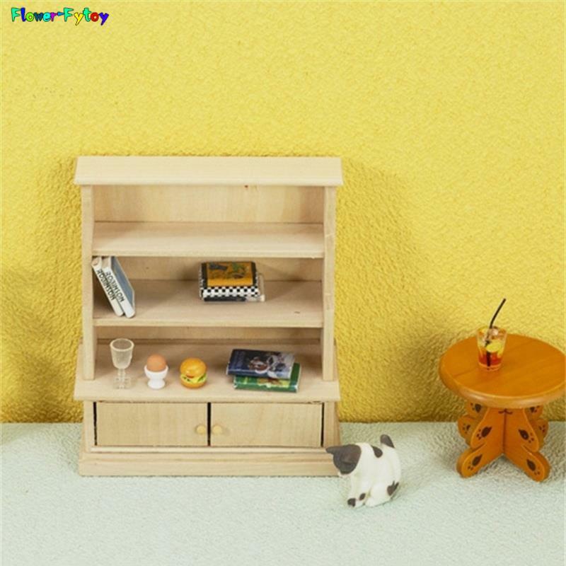 26 stylów 1 szt. 1:12 domek dla lalek w miniaturowe drewno kolorze szafki na szafki meble zdobią zabawkę