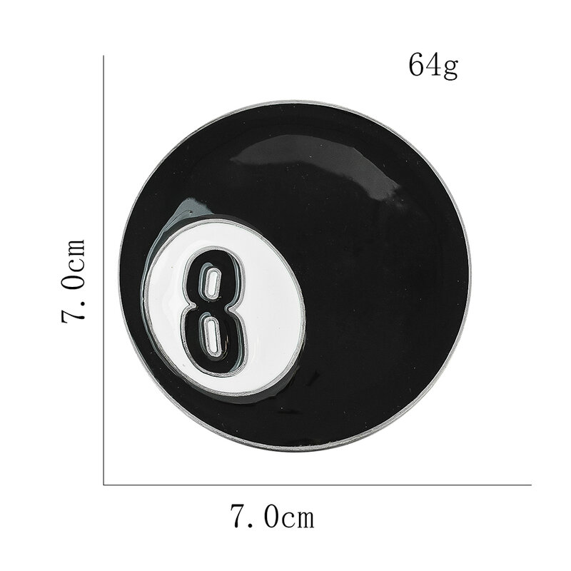 Черная металлическая пряжка для ремня Snooker бильярдный номер 8 Мужская одежда орнамент Аксессуары Сделай Сам в Западном ковбойском стиле рок пряжка для ремня