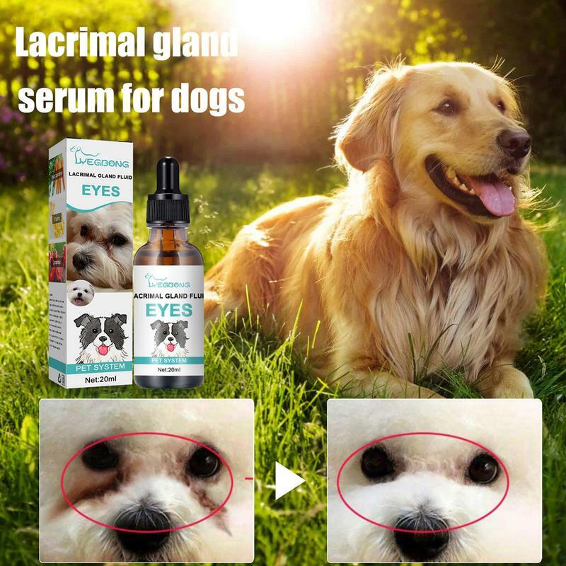 Removedor de mancha de lágrima para cães, limpador de goma lacrimal, fluido de gland efeito seguro