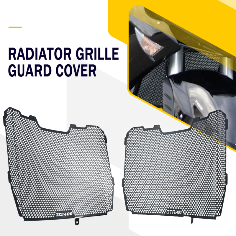 Cubierta protectora de rejilla de radiador para motocicleta, accesorios para KAWASAKI ZG 1400 CONCOURS ZG1400 ABS 2008-2020 2021 2022 2023