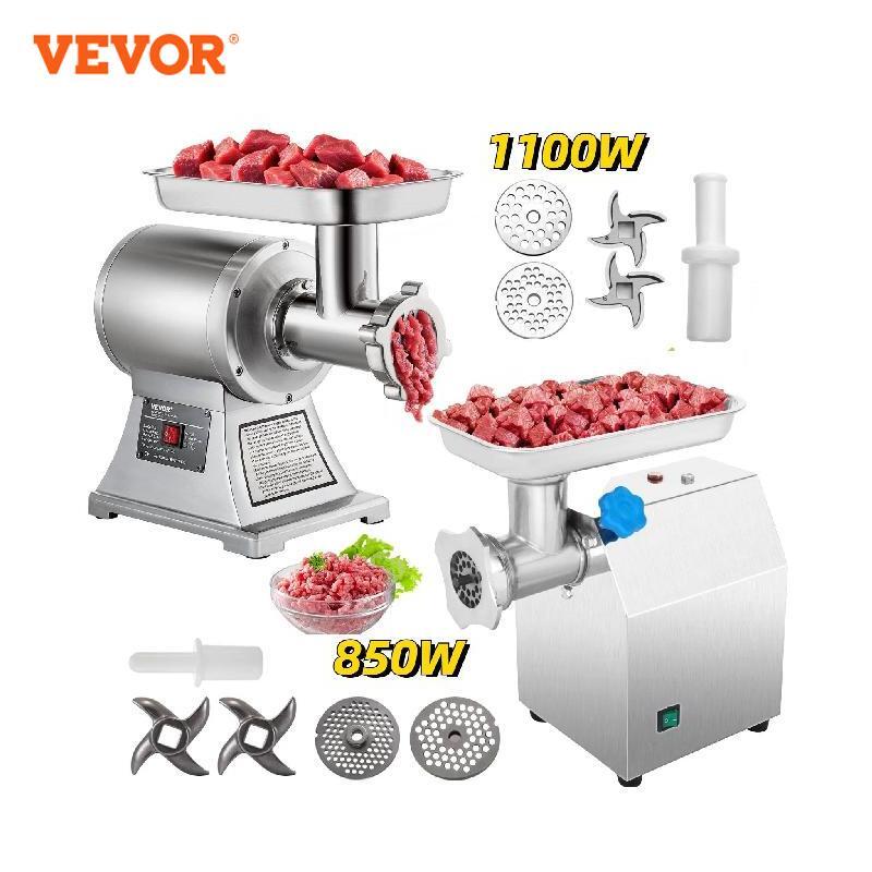 VEVOR 122 кг/час 250 кг/час электрическая мясорубка 850 Вт 1100 Вт чоппер пищевые процессоры кухонные приборы коммерческие мясорубка машина