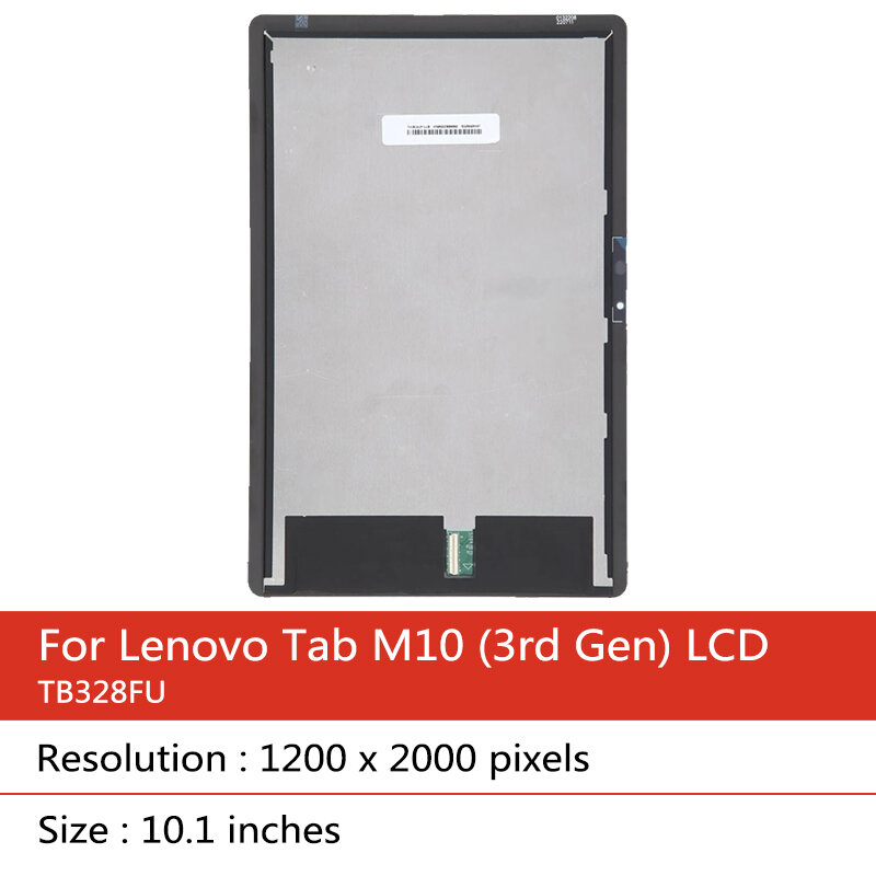 Pantalla LCD de 10,1 pulgadas para Lenovo Tab M10 (tercera generación), montaje de digitalizador con pantalla táctil, TB328FU, TB328XU