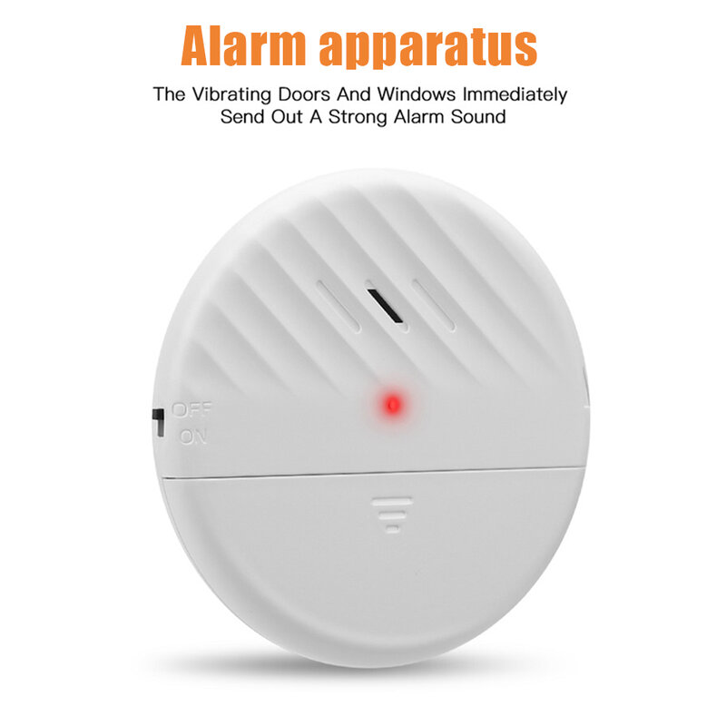 Deur En Raam Alarm Home Hotel Apparaat Automaat Anti-Diefstal Alarm Ultra-Dunne 125db Vibratie Detectie Alarm