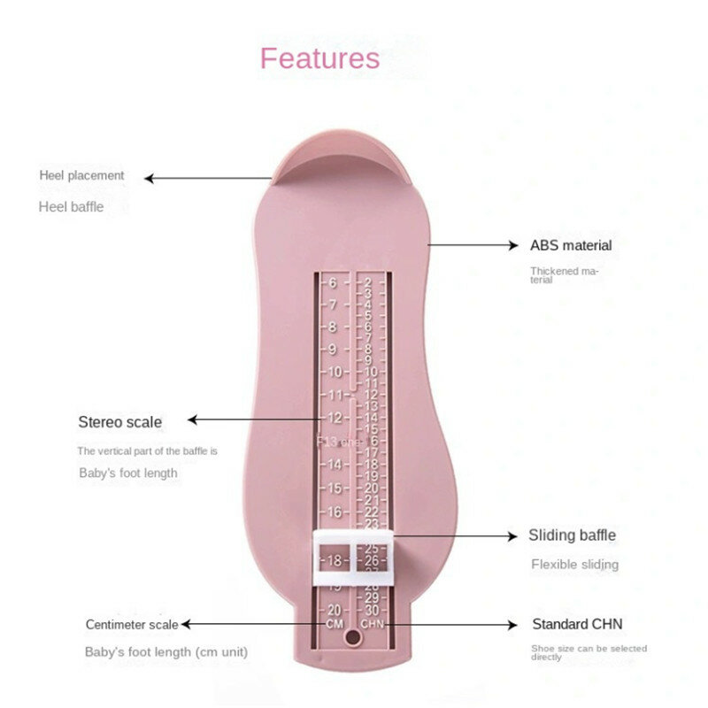Baby Foot Measuring Device Children's Shoe Inner Length Measure Feet Ruler Kids Measuring Shoe Size