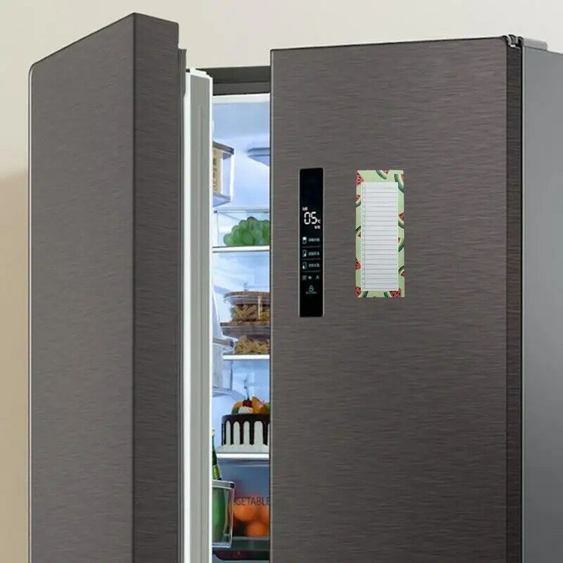 Bloc-notes magnétique pour réfrigérateur, liste d'épicerie, bloc-notes sûr et inodore, mémo pour Psych, rappels de rendez-vous, classement
