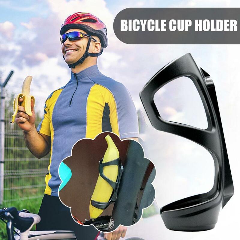 Portabotellas Banana para bicicleta, soporte para botella de bicicleta de montaña o carretera, color negro, I7p5