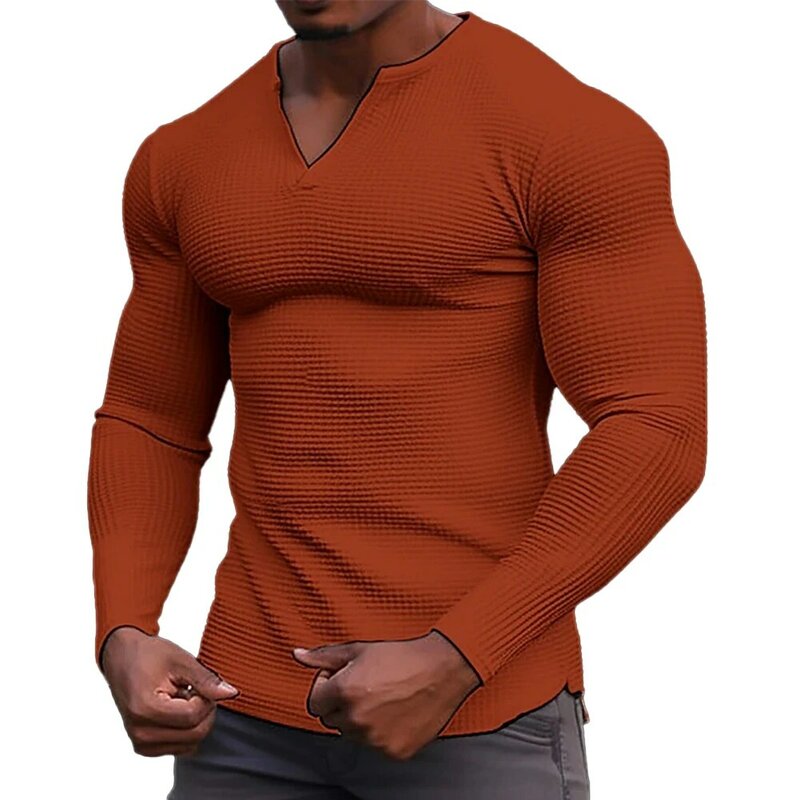 Męskie bluzy koszulka Top sweter z długim rękawem Slim casualowa wygodna miękkie łatwy w pielęgnacji Outdoor Fit Casual Sport