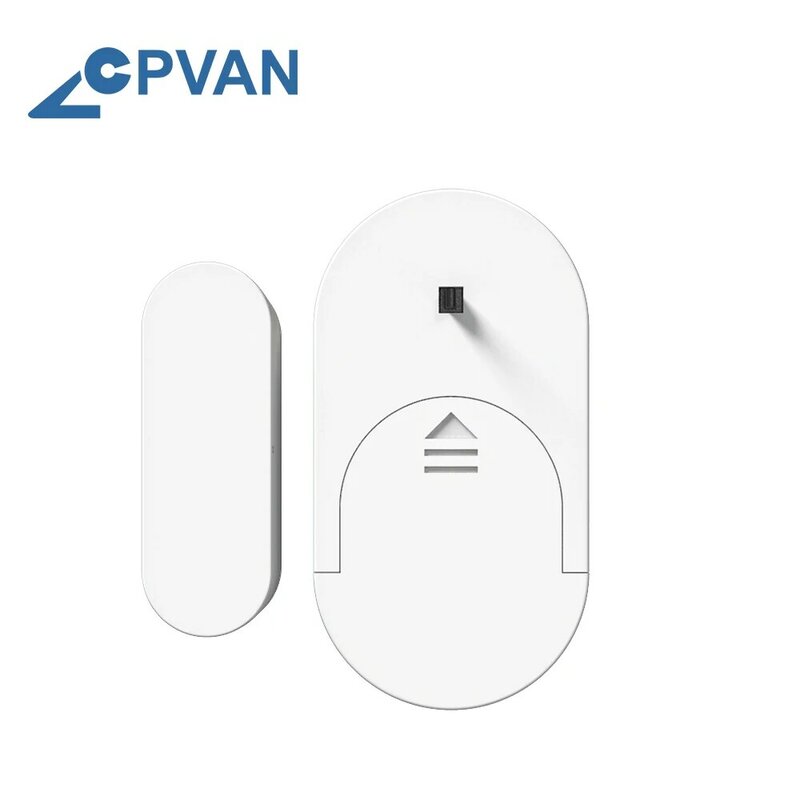 Cpvan porta sensor 433mhz porta aberta/fechado detectores de alarme para casa compatível com sistema de alarme de segurança em casa
