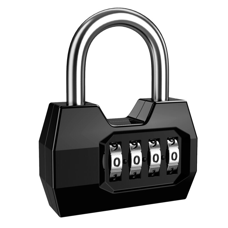 4 Digit kunci untuk bagasi gembok luar ruangan aman Gym kode kunci brankas kata sandi gembok anti-maling kunci pintu kabinet