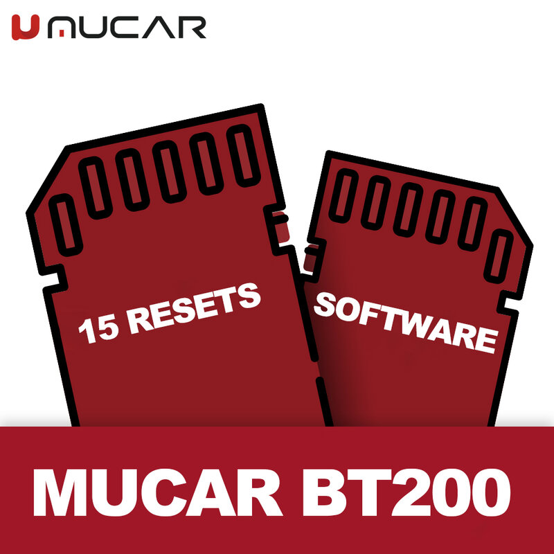 Actualización de Software MUCAR BT200, 1 año gratis, 15 funciones de reinicio, código T