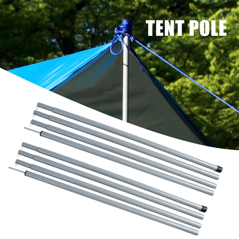 Telescopic Tent Poles Trail Sun Shade Awning Shelter Canopy Support Rod Bars
