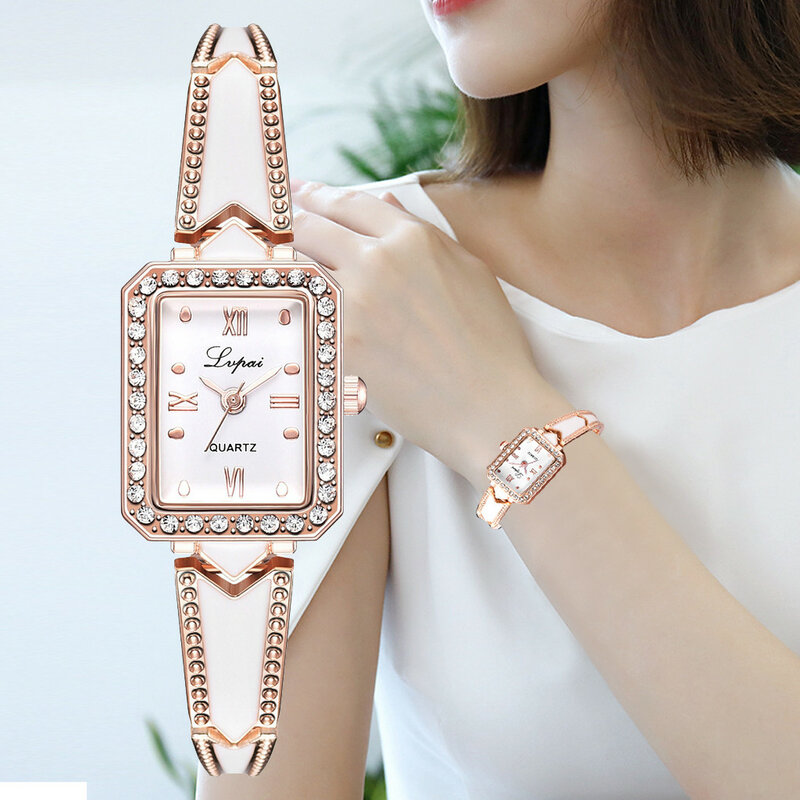 Reloj de pulsera delicado de cuarzo para mujer, relojes de pulsera de cuarzo para mujer, relojes de pulsera de cuarzo de precisión