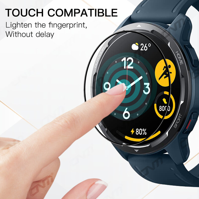 20D Screen Protector for Xiaomi Mi Watch S1 Active / S2 42MM 46MM Full Cover Soft Protective Film for Xiaomi Color 2 (Not Glass)