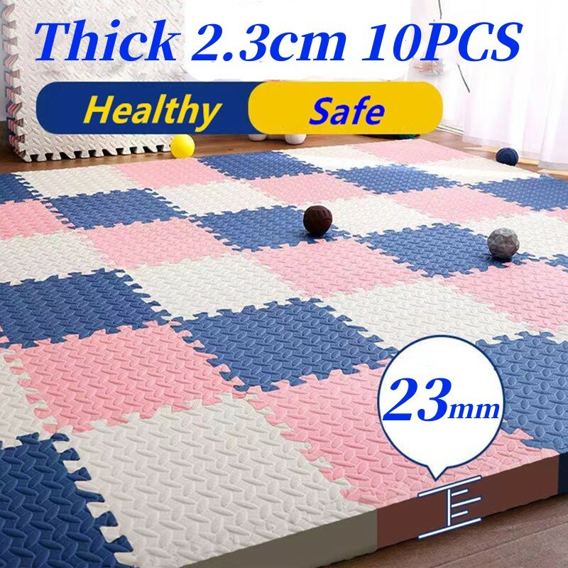 Tatame – tapis de sol épais pour bébé, Puzzle, 10 pièces, 30x30cm, 23mm