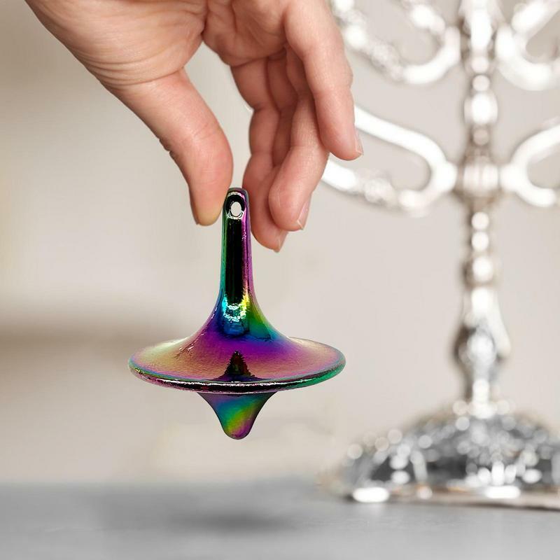Metal Spinning Gyro Small Desktop Movie Rotate Fingertip Gyroscope Mini Children Relaxing Toy Fans Collection Artwork Gift
