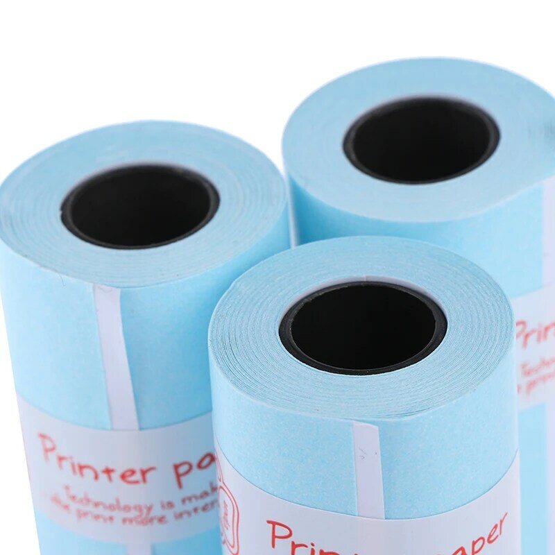 Naklejka z 3 rolkami rolka papieru bezpośredniego papieru termicznego samoprzylepna 57*30mm