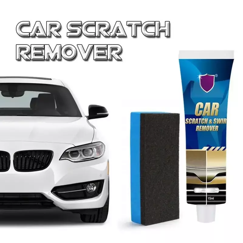 Carro Scratch e removedor do redemoinho, Auto Repair Tool, Car Scratches Repair, Polimento de cera, Anti Scratch, Acessórios do carro, 15ml, 1 conjunto