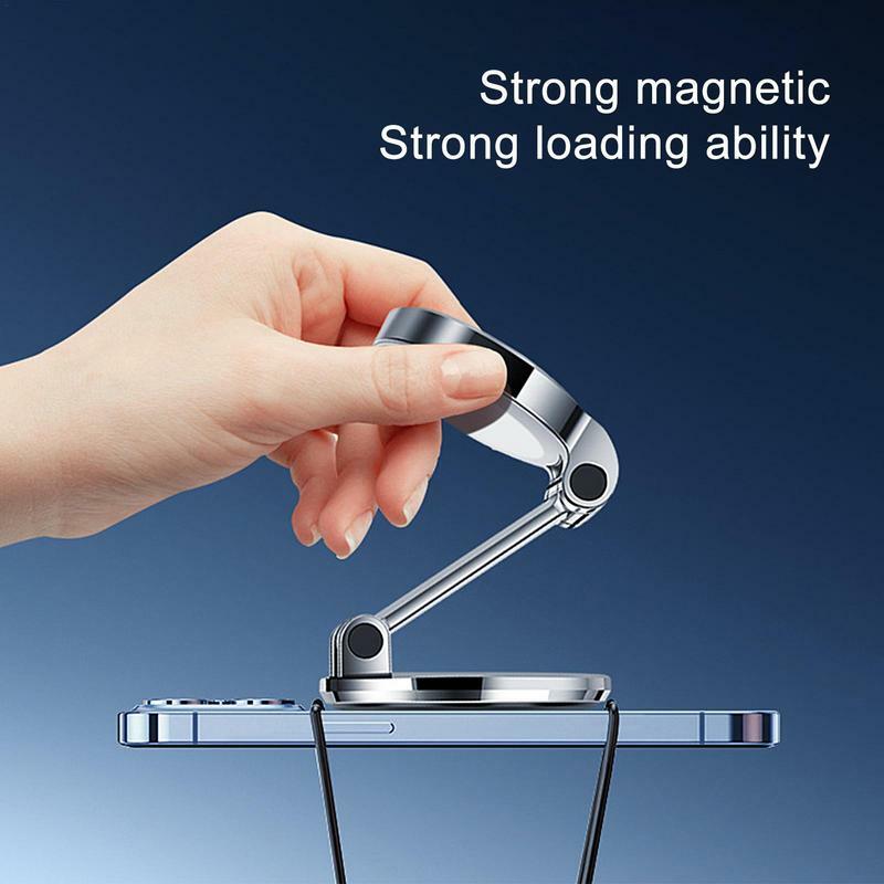 360 Rotatable Magnetic Car Phone Holder Magnet Smartphone Support GPS Foldable Phone Bracket In Car For IPhone Samsung