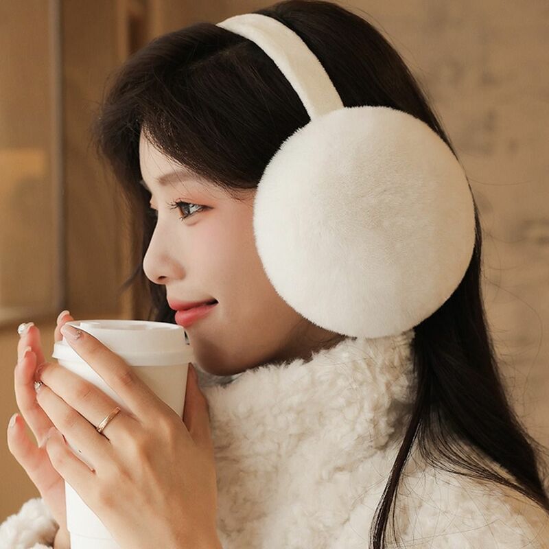 Winter Warm Soft Plush Earmuffs Outdoor Warm Cold Protection Cold Protection Foldable Earflaps Folding Ear Warmer Gifts