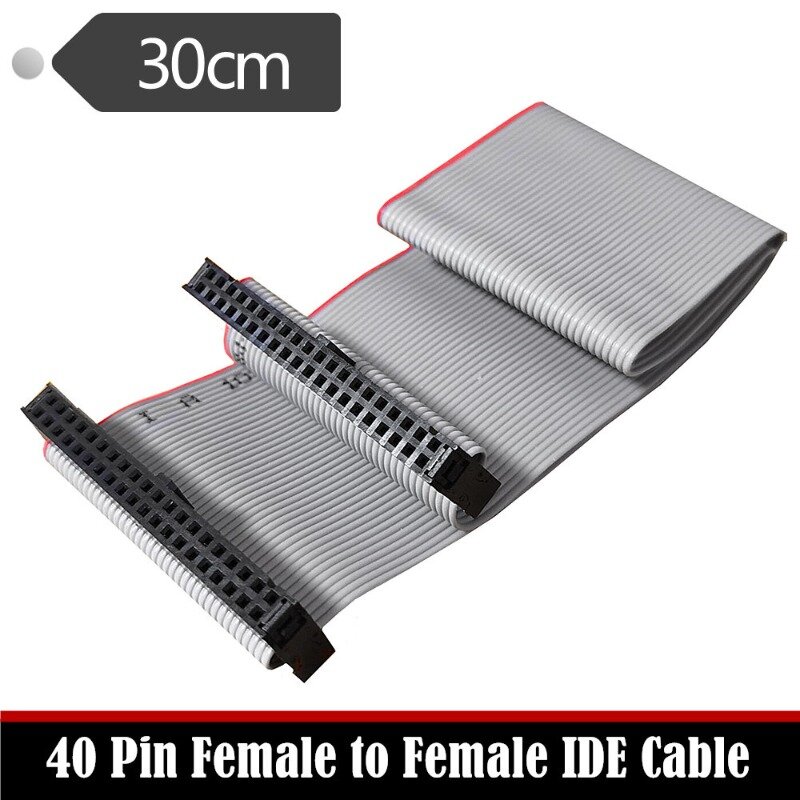 Fêmea para cabo IDE fêmea, 40 Pin, 30cm