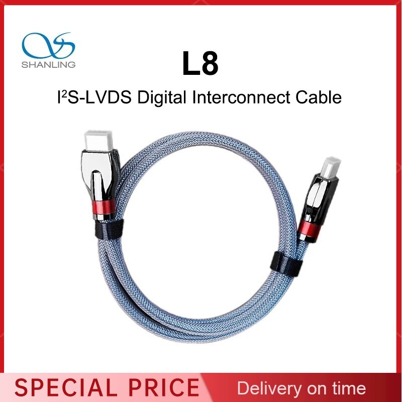 SHANLING-L8 I2S-LVDSデジタル相互接続ケーブル,CDプレーヤー,dac,約100cm