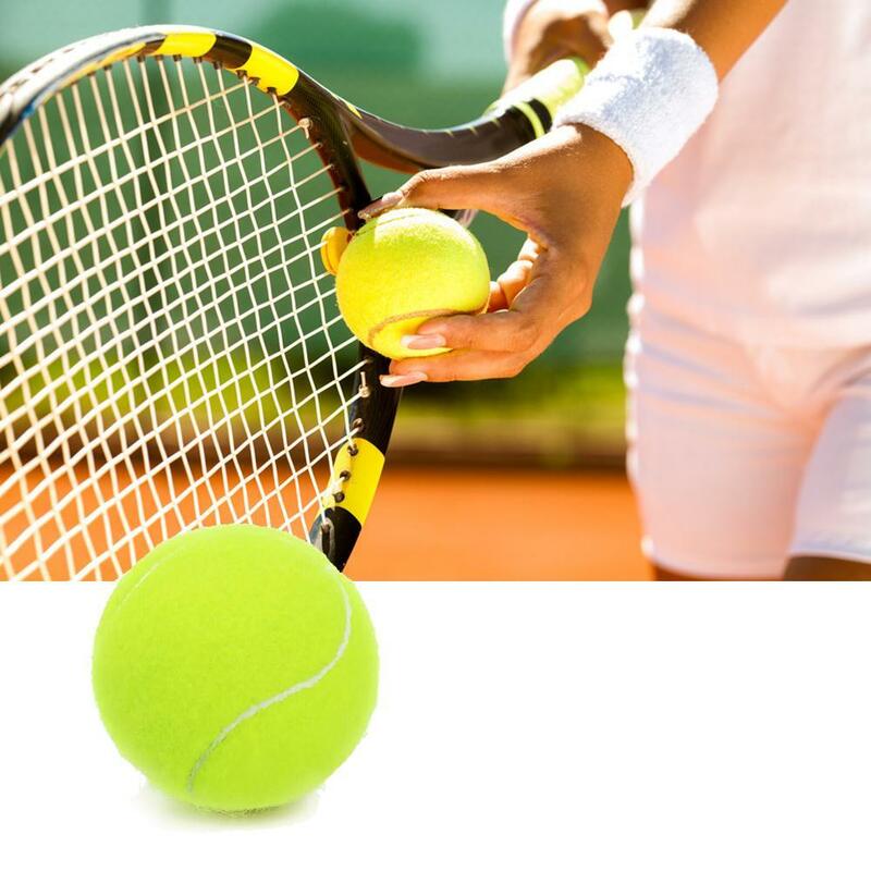 3PCS High Elasticity Tennis Professional Tennis Training Game Ball Outdoor Dogs Bite Chase and Chomp 63mm Tennis Ball