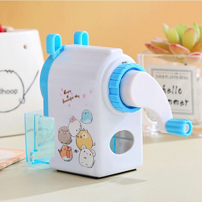 Automatically Enters Lead Pencil Sharpener School Supplies Anti Sticking Lead Pencil Sharpening Tool Cartoon Print Student Gift