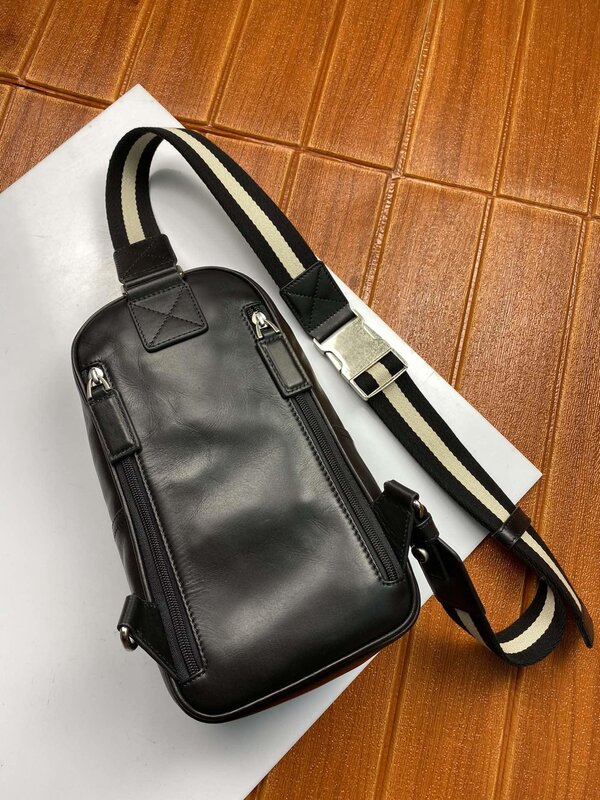 Luxus B-Stil Schulter tasche Luxus Design Business Casual Männer Leder Schulter Handtasche Herren Rindsleder große Kapazität Handtasche