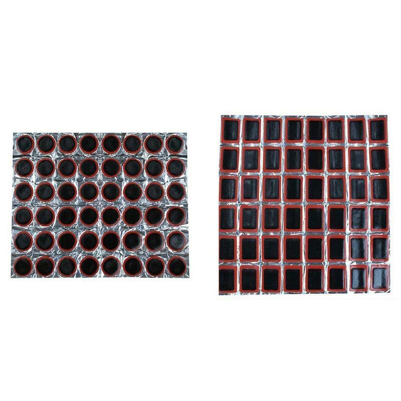 48pcs Motorcycle Tire Repair Bicycle Film Rubber Puncture Patch Emergency Rapid Inner Tube Puncture Repair Tire Repair Tool