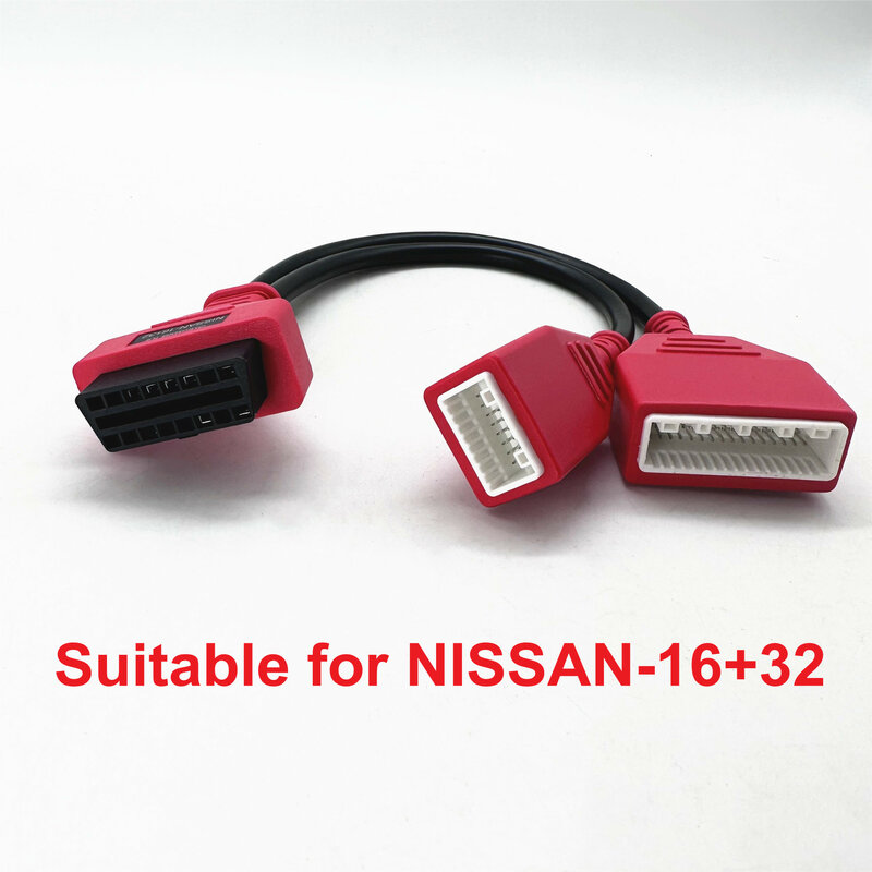 Kabel adaptor 16 + 32 Untuk Nissan Gateway OBD2, kabel konektor diagnostik