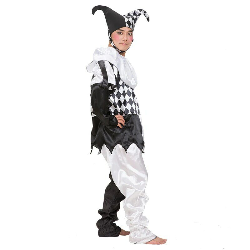Halloween Couple Love Cosplay Clothes Clown Men Women Adult Costumes Circus Stage Droll Cosplay Clothing for Male Female Cos