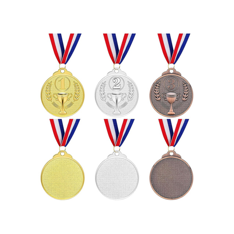 30 buah medali pemenang perunggu emas perak penghargaan medali pemenang ke-2 hadiah ke-3 untuk kompetisi