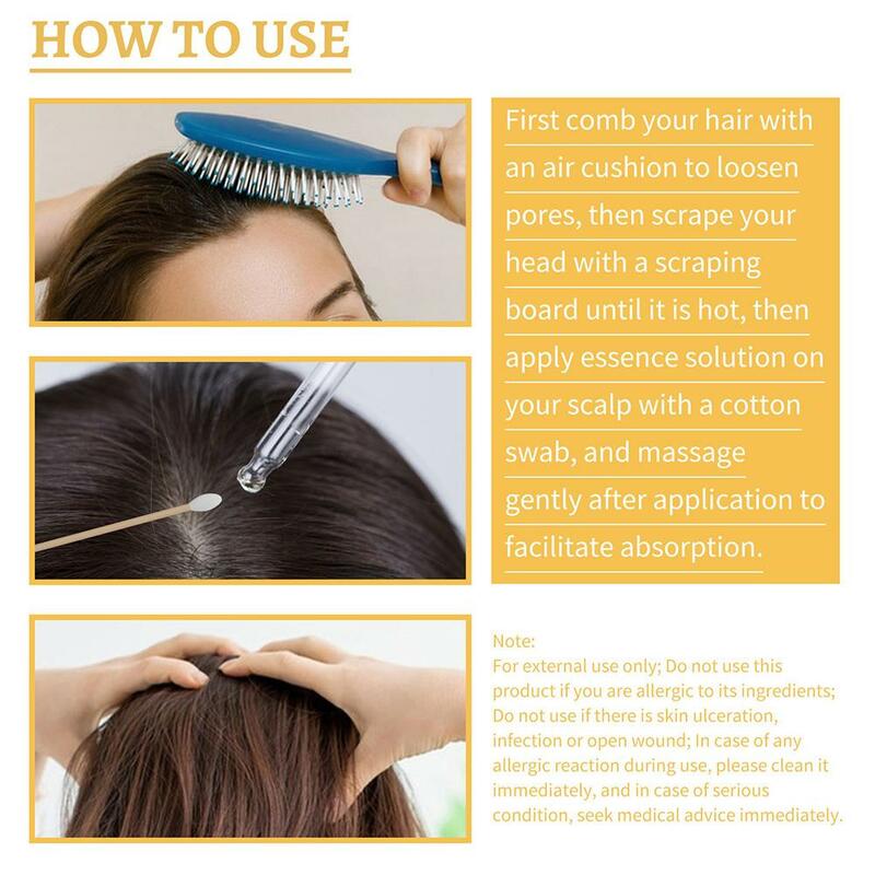 Liquid Hair Treatment Serum para Homens e Mulheres, Reparar Nourish Products, Anti Loss Hair Care, Cinza, Preto, Cor Natural, 1, 5