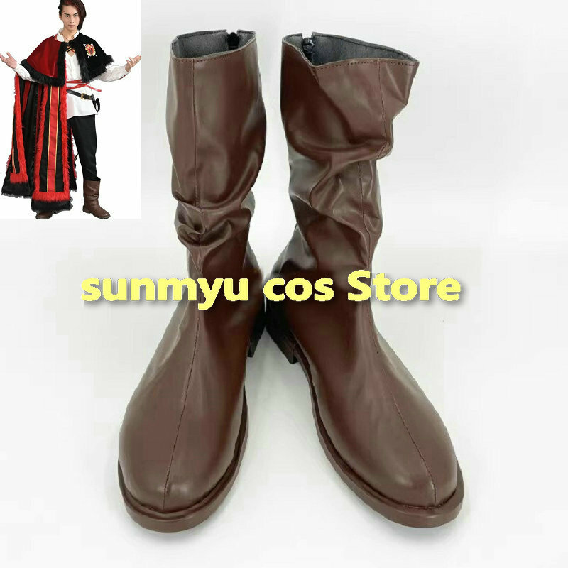 Ohsama Sentai King Ohger Cosplay Shoes Brown Boots Kuwagata Ohger Gira Hasuti Boots Custom size